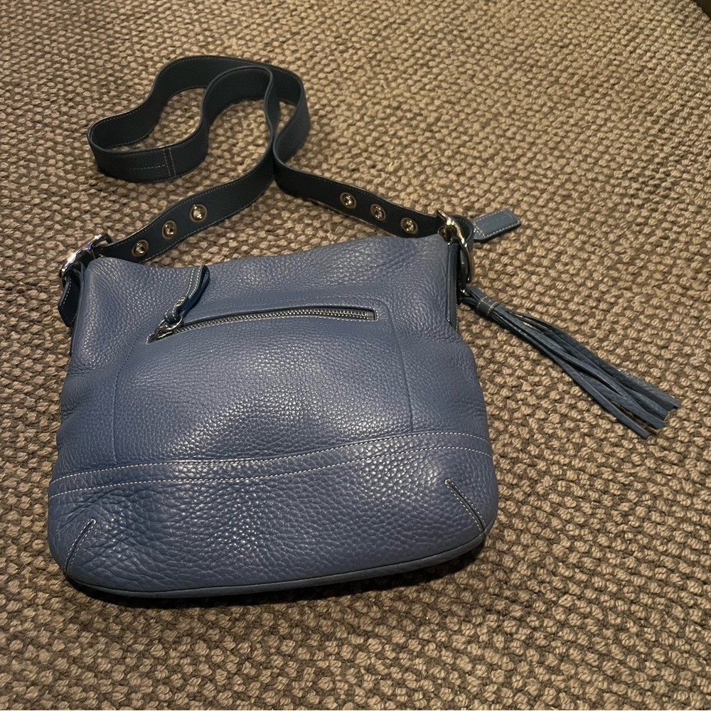 VINTAGE Coach Blue Crossbody Bag with Adjustable Strap